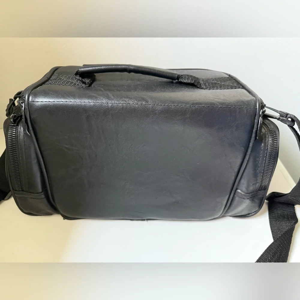 Ambico Leather Camera Shoulder Bag with Strap